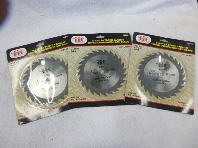 lot 108 image: 3 iit Saw Blades