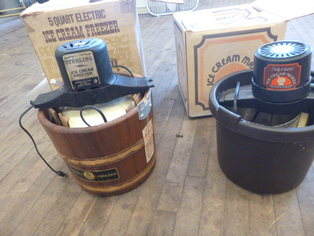 lot 114 image: 2 Old Ice Cream Makers