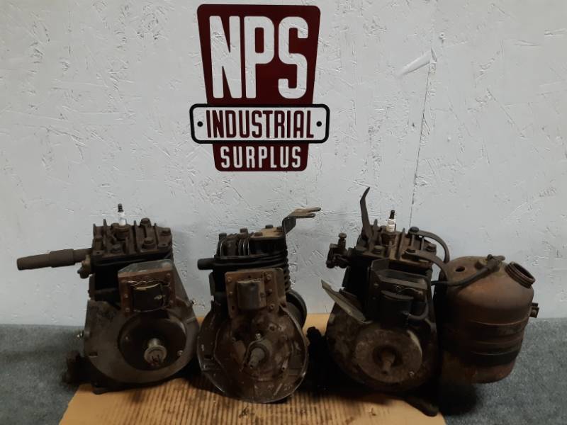 lot 100 image: LOT OF 3 Unknown Antique Engines (Parts Only)