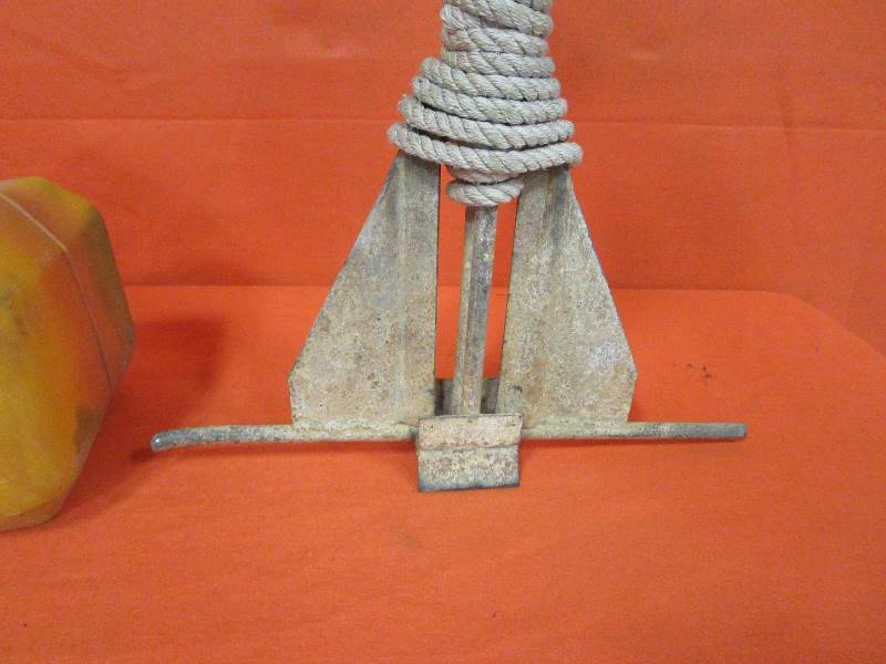 lot 30 image: Boat Anchor & Gas Tank