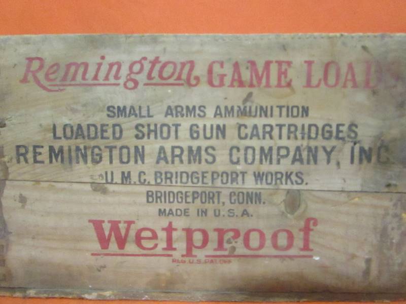 lot 36 image: Vintage Wood Ammunition Boxes