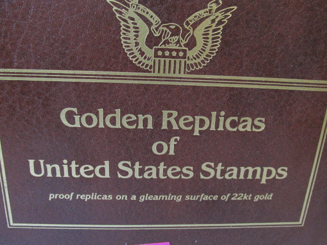 lot 180 image: Album of US Gold Replica StampsFirst Day Covers