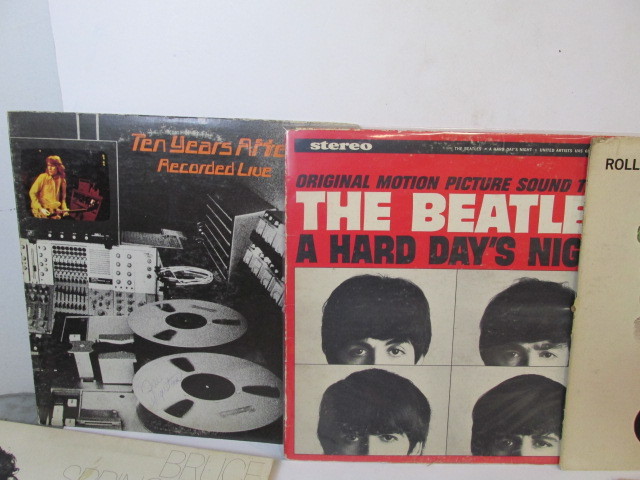 lot 181 image: Lot of 50 Vintage Vinyl Records - Rock & Pop
