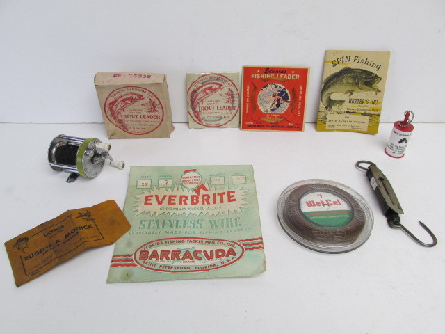 lot 48 image: Group of Vintage Fishing Advertising etc