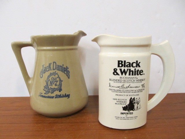 lot 19 image: Whiskey & Scotch Advertising Pitchers