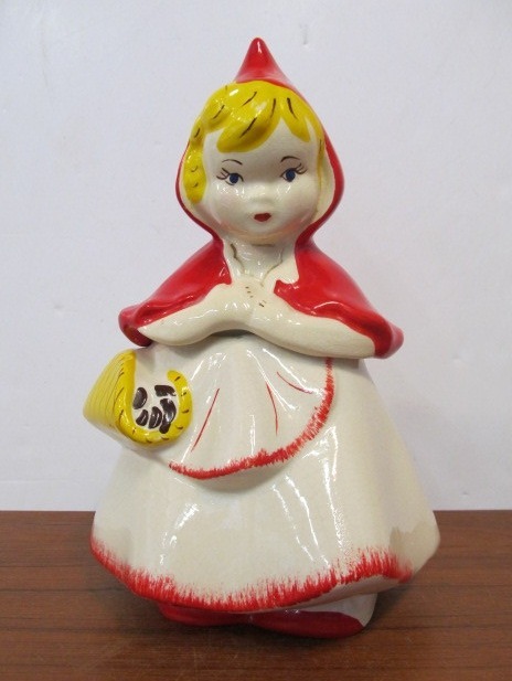 lot 148 image: Nice Old Vintage Little Red Riding Hood Cookie Jar