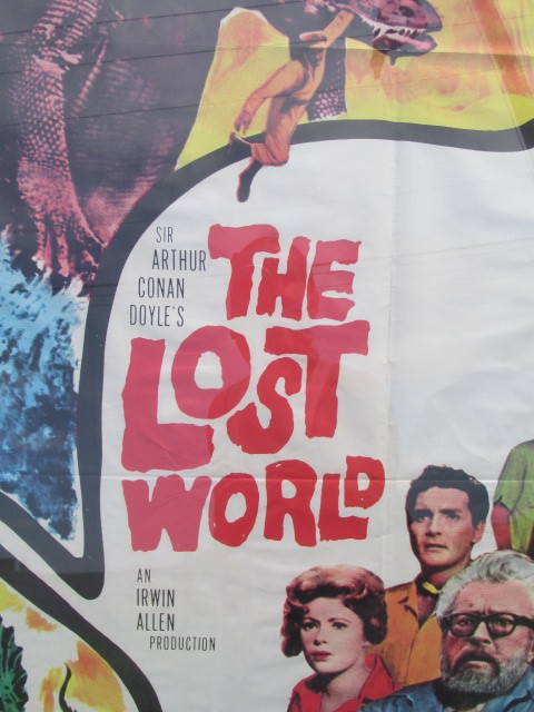 lot 183 image: Framed Original Vintage 1960 One-Sheet Movie Poster - The Lost World