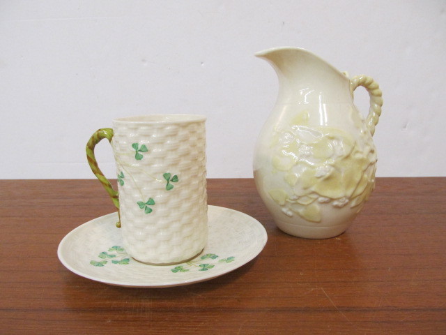 lot 179 image: 3 Piece of Antique BELLEEK China