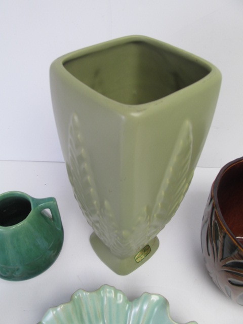lot 203 image: Group of Vintage Art Pottery Planters Vases etc.