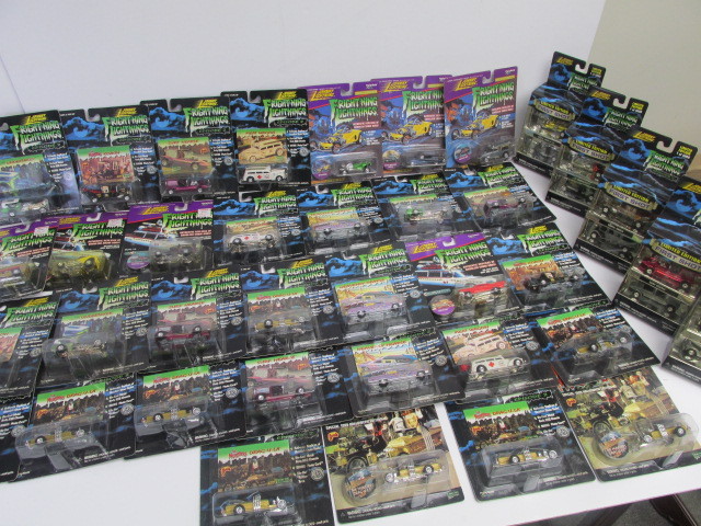lot 224 image: LARGE Lot of Johnny Lightning FRIGHTENING LIGHTNING Diecast Cars