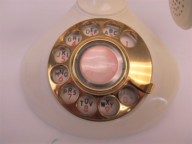 lot 231 image: Vintage 1970s Fancy Rotary Style Telephone