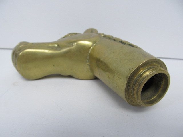 lot 233 image: Vintage Brass Horse Head Cane Handle