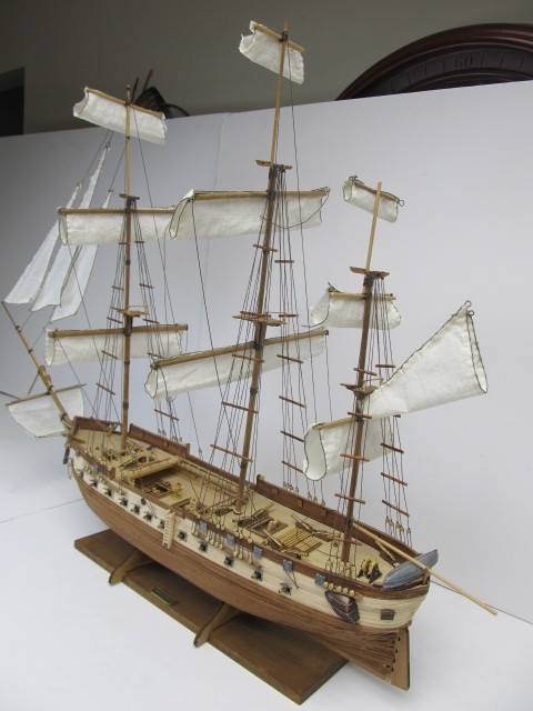 lot 249 image: LARGE Wooden U.S. CONSTELLATION Ship Model