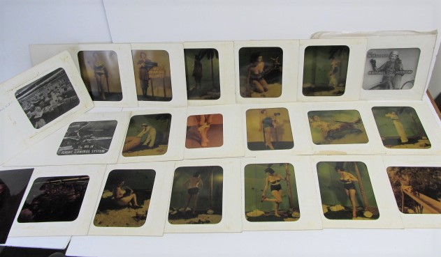 lot 254 image: Rare Original WW2 Era Airplane Bomb Sight Manufacturing Company Advertising Pinup etc Photos