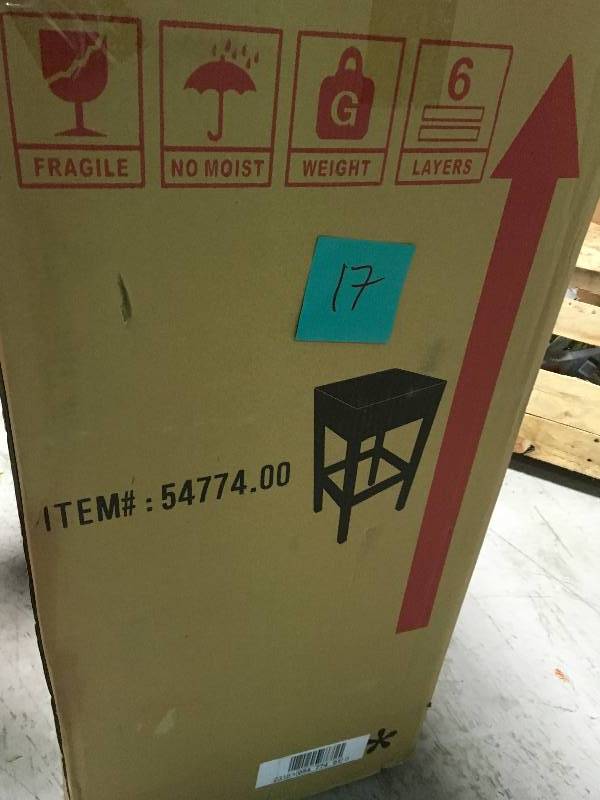lot 17 image: Noble House Yvonne Backless Wicker Outdoor Bar Stool (2-Pack) not used