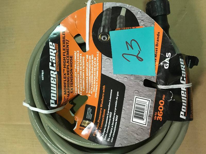 lot 23 image: Power Care 3600 PSI extension Hose not used