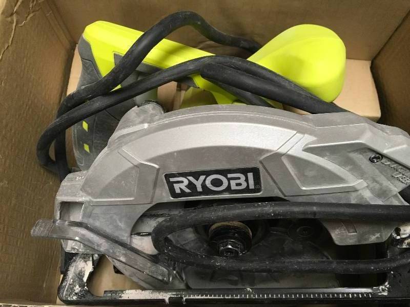 lot 47 image: Ryobi 7 14 Circular Saw with Laser in good condition