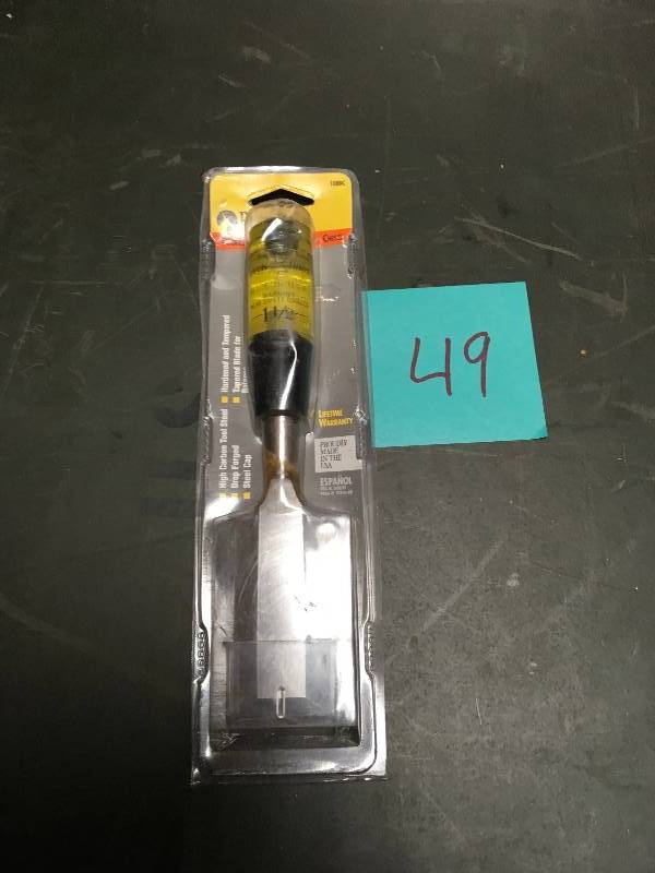 lot 49 image: Buck Bros. 1-12 in. Wood Chisel not used