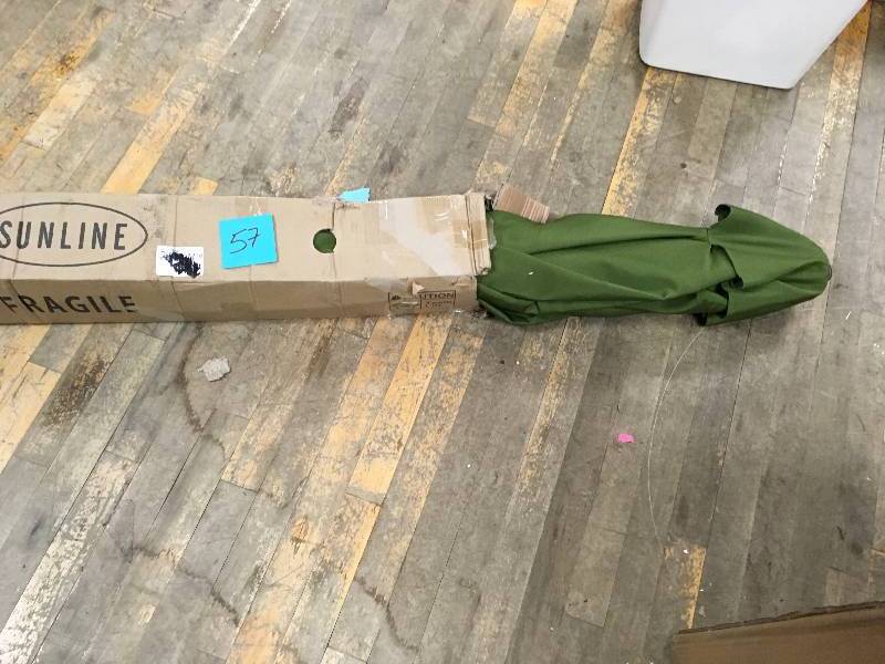 lot 57 image: Sunline Patio Umbrella Green not used