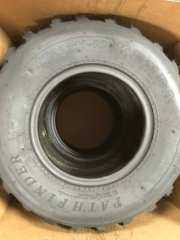 lot 66 image: Kenda AT22x9-10 2-Ply ATV Tire lot of 2