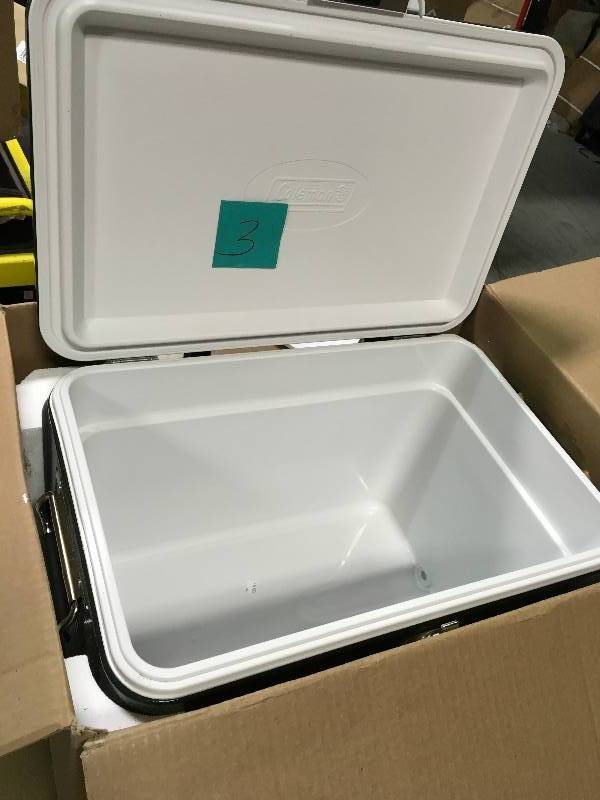 lot 3 image: Coleman 54 qt Steel Belted Cooler not used