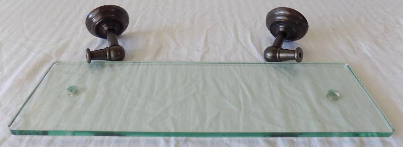 (never used) (7) Piece Pottery Barn Clifton Antique Brass Bath Collection wall hardware