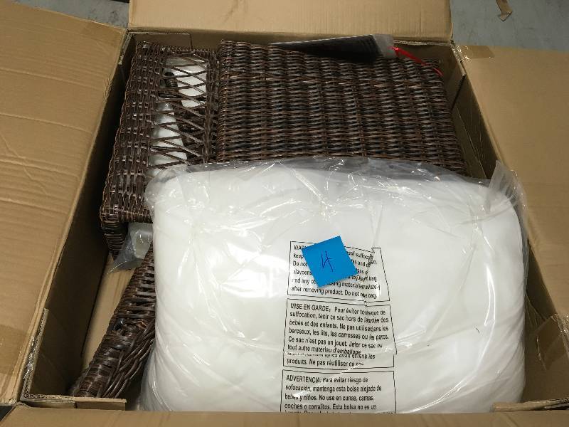 Hampton Bay Cambridge Lounge  Chair bare cushions not used