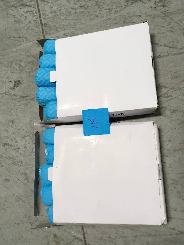 2 Boxes Cordova Polypropylene Non-Skid Blue Shoe Covers Size Ex Large (50 Pair per Box)
