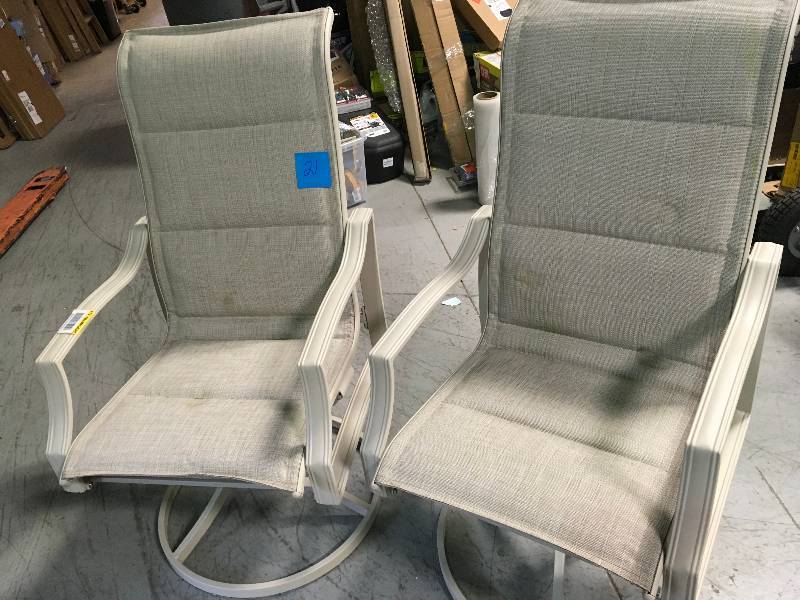 Hampton Bay Swivel Chairs Outdoor