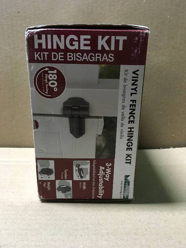 5-12 in. x 7 in. x 9 in. Vinyl Fence Gate Hinge Kit not used