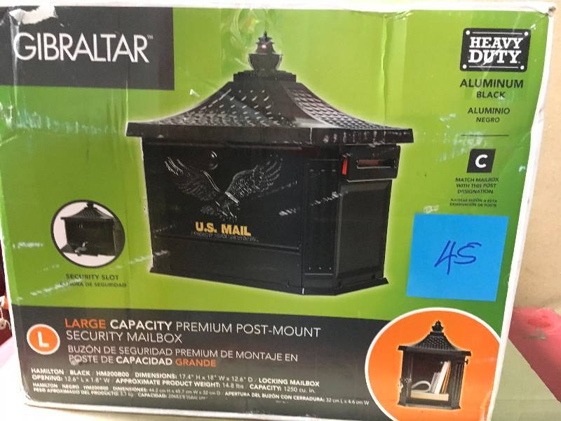 Gibraltar Large Capacity Premium Post Mount Mailbox