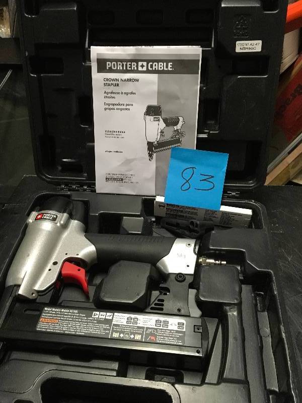 Porter Cable Pneumatic 18-Gauge 1-12 in. Narrow Crown Stapler Kit