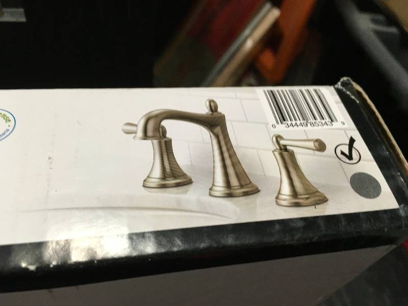 Delta Rila 8 in. Widespread 2-Handle Bathroom Faucet in SpotShield Brushed Nickel in good condition