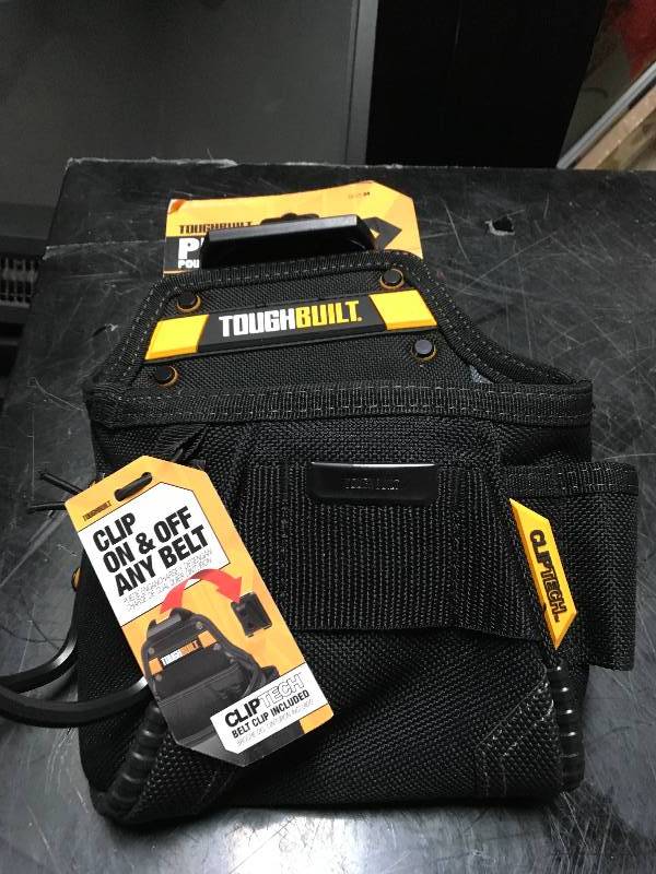 Toughbuilt Project Pouch with Hammer Loop, Black not used