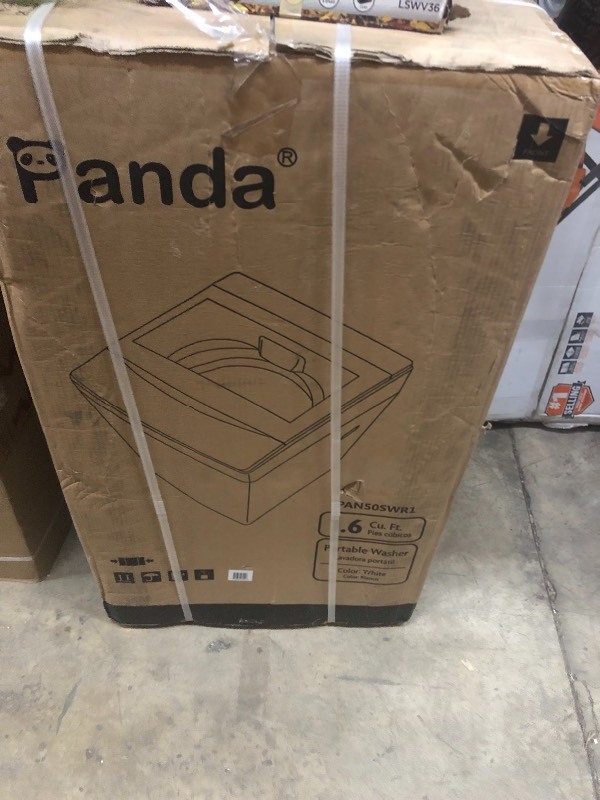 Panda 1.60 cu. ft. White Compact Top Load Washer with Stainless Steel Tub not used