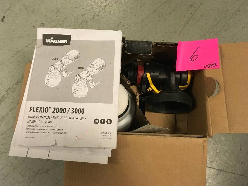 Wagner Flexio 2000 HVLP Sprayer used in working condition