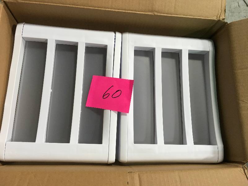 Lot of 2 Sterilite Clearview 3-Compartment Plastic Drawer Unit not used