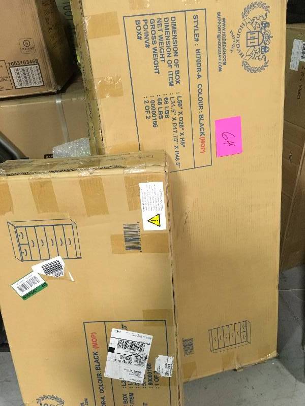 HODEDAH  7-Drawer Black Chest not used