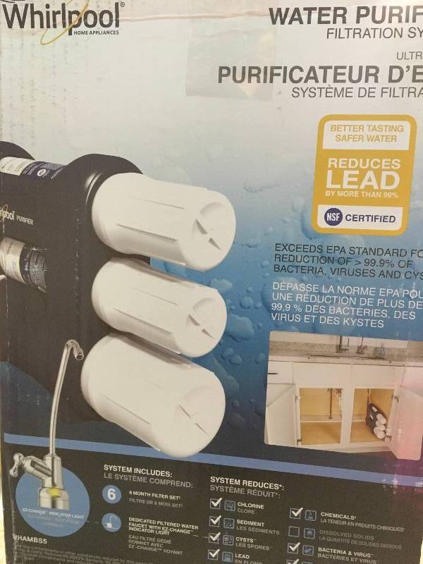 Whirlpools WHAMBS5 Water Purifier Filtration System not used