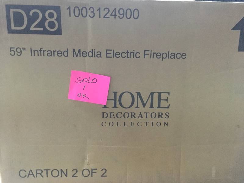 Home decorators 59 Fireplace Insert only not used