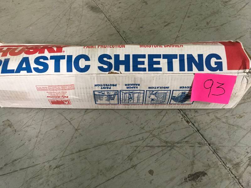 Husky Plastic Sheeting  not used