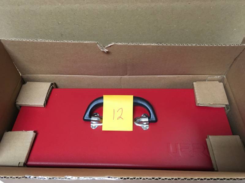 lot 12 image: URREA Heavy Duty Metal Tool Box - 16 in. X 7 in. X 7 in. new
