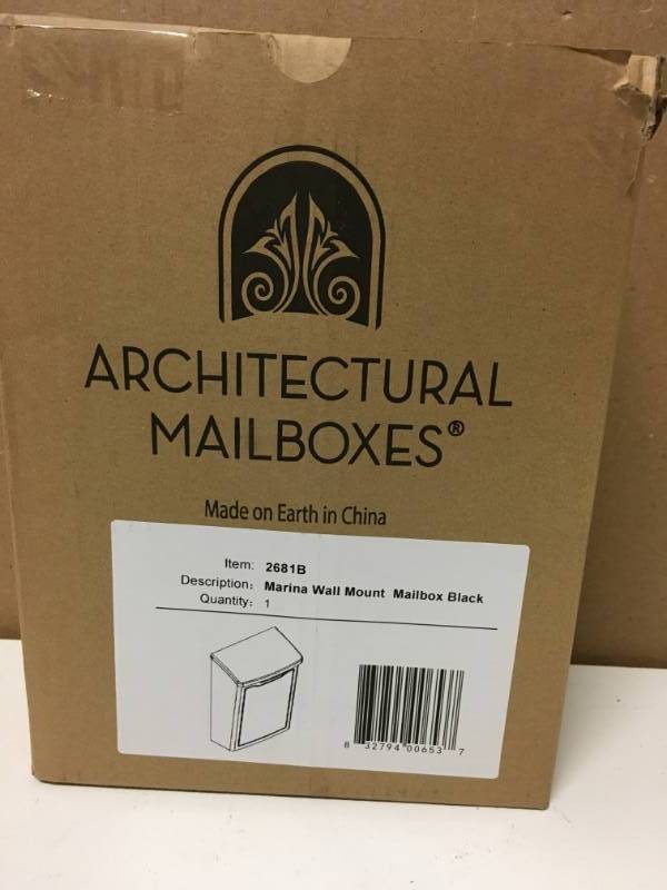 lot 35 image: Marina Wall Mount Mailbox not used
