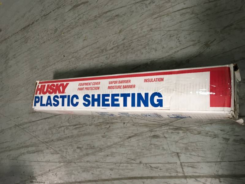 lot 65 image: Husky Plastic Sheeting  not used