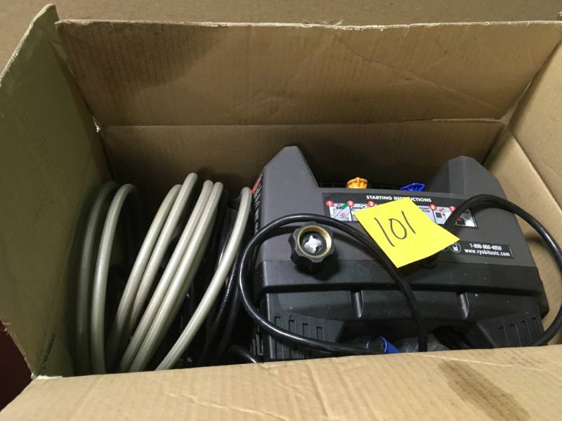 lot 101 image: Ryobi 1600 PSI Electric Pressure Washer in good condition