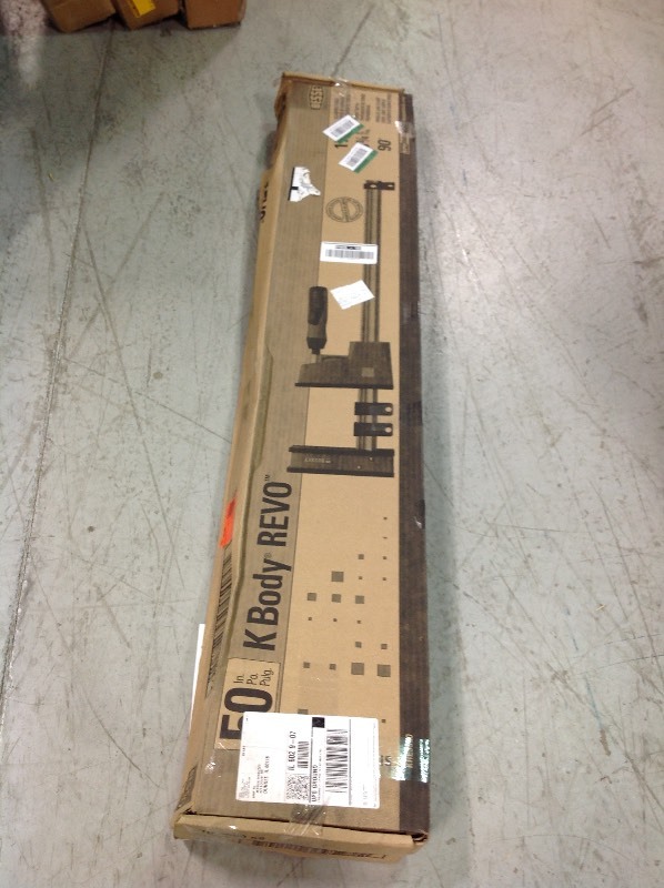 lot 116 image: Bessey 50 in. K-Body REVOlution (KRE) Parallel Clamp with Composite Plastic Handle and 3-34 in. Throat Depth not used