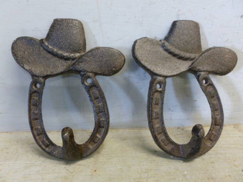 Cast Iron Hat Hooks