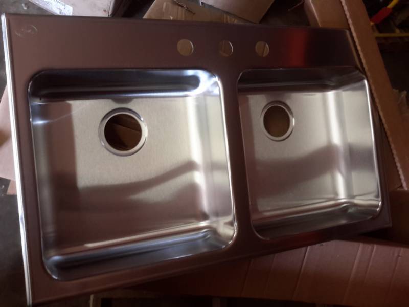 lot 98 image: Double Stainless steel Sink