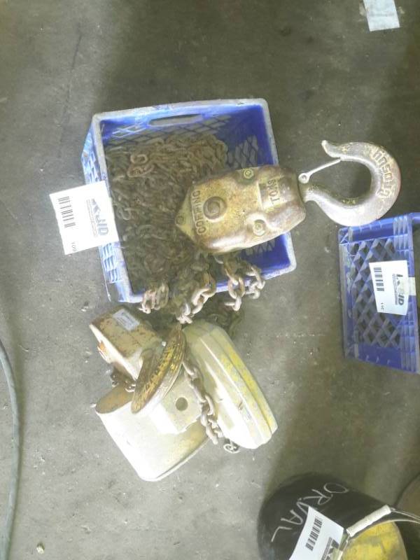 lot 109 image: COFFING, Chain Hoist..Cant read size..Please inspect