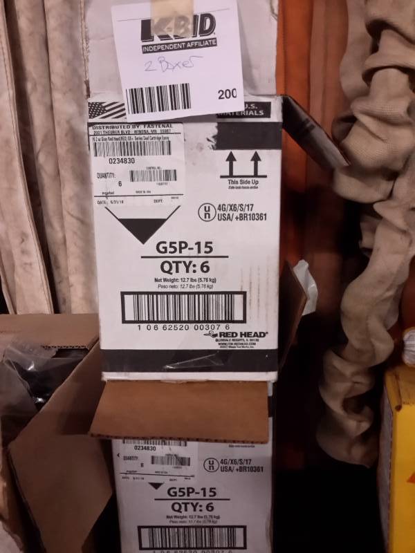 lot 200 image: 2 cases of G5 Medum Duty Strength Concrete Anchoring Adhesive